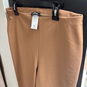 Express Tan Faux Leather Pants/Legging